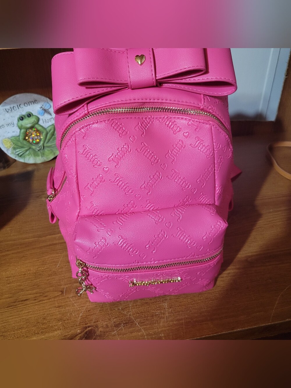 Juicy Couture Pink Flash Miss Bow Mini Backpack